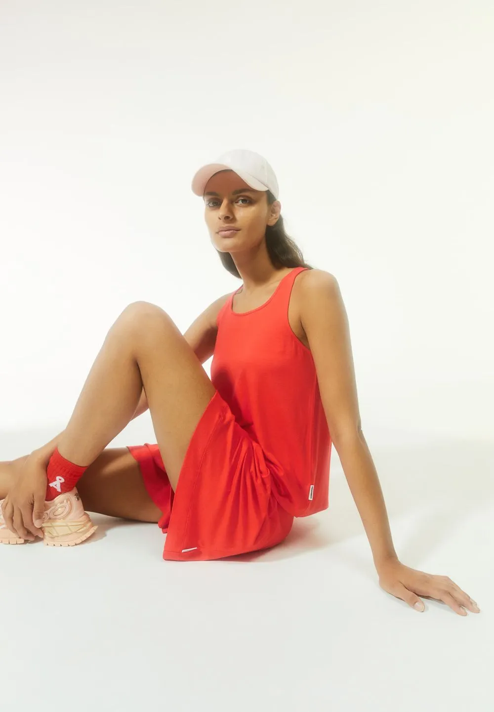 Débardeur en ecovero | rouge "arelinaa poppy red" femme - Armedangels